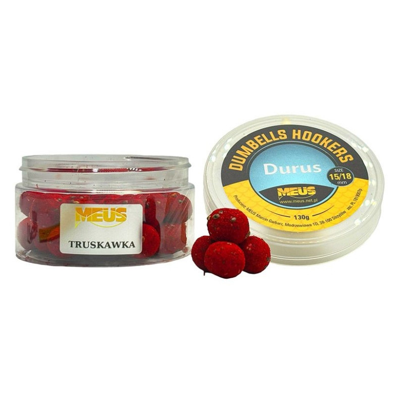 Kulki Meus Dumbells hakowy Durus 130g, 15-18mm - Truskawka
