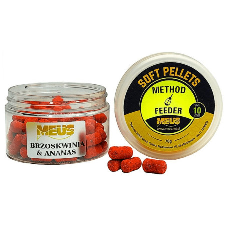 Pellet Meus Soft 70g / 10mm / brzoskwinia & ananas