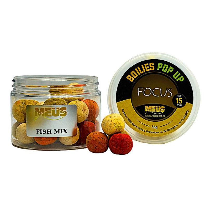 Kulki Meus Pop Up Focus 55g / 15mm / fish mix Kulki Meus Pop Up Focus 55g / 15mm / fish mix