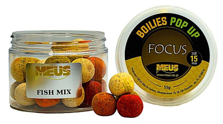 Kulki Meus Pop Up Focus 55g / 15mm / fish mix Kulki Meus Pop Up Focus 55g / 15mm / fish mix