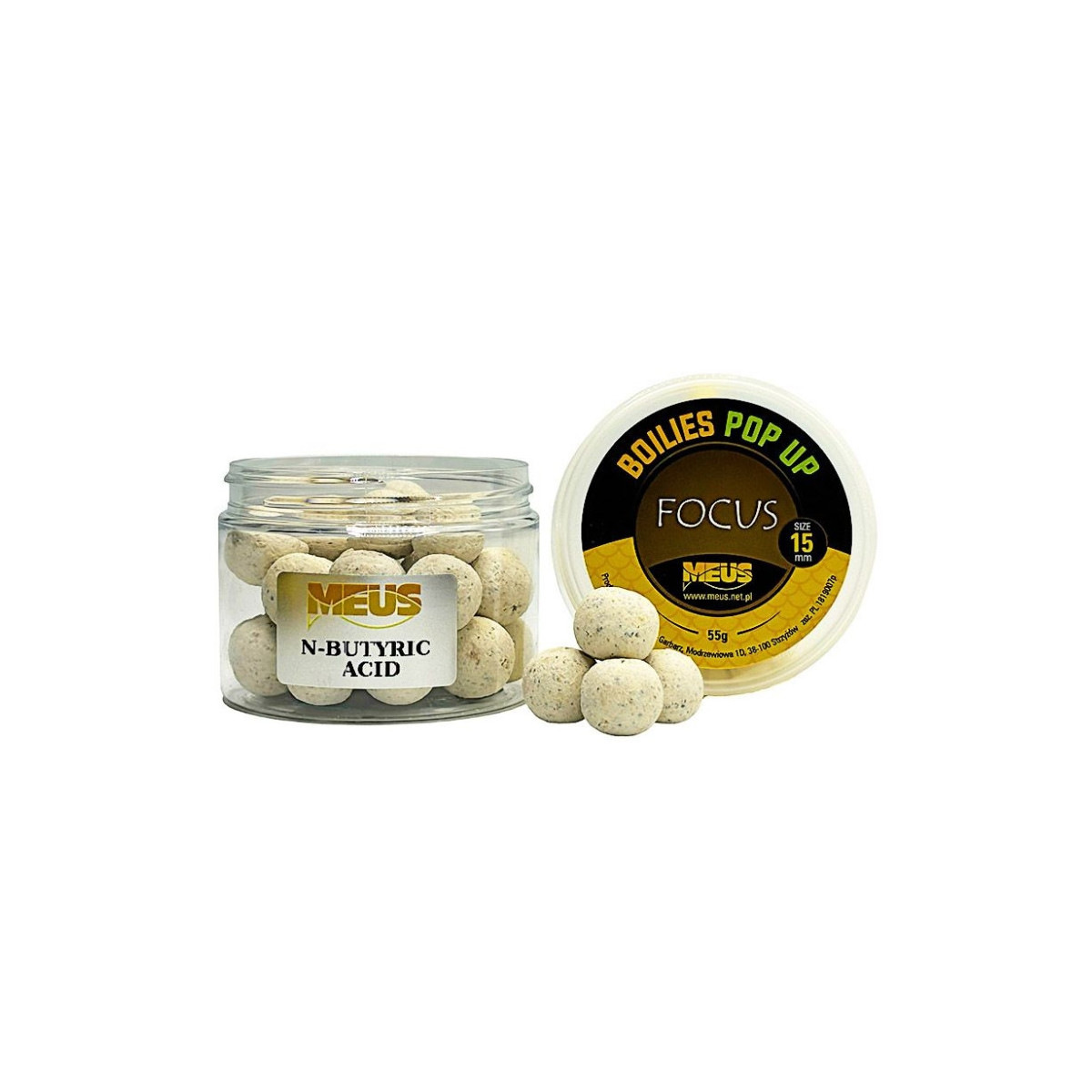 Kulki Meus Pop Up Focus 55g / 15mm / n-butyric acid Kulki Meus Pop Up Focus 55g / 15mm / n-butyric acid