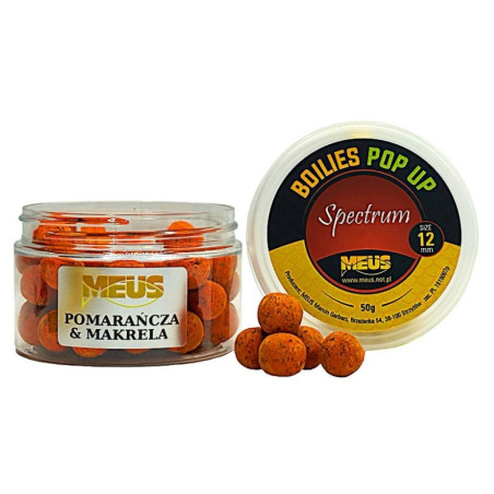 Kulki Meus Pop Up Spectrum 50g / 12mm / pomarańcza & makrela