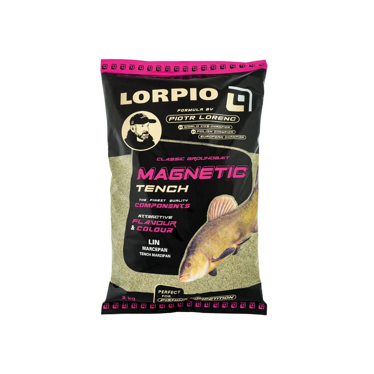 Zanęta Lorpio serii Magnetic Tench 2kg - marcepan, lin
