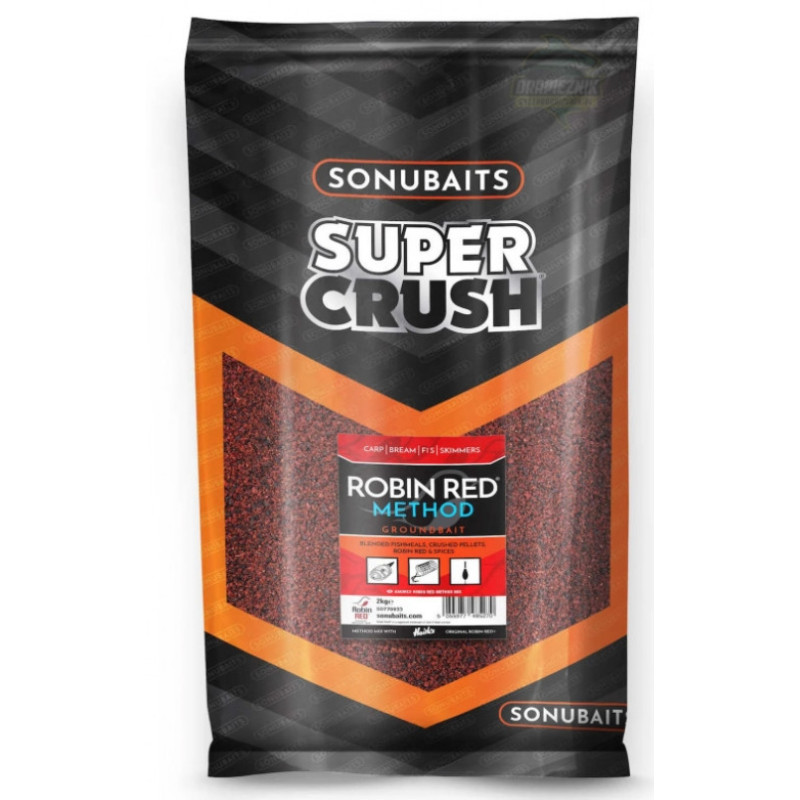 Zanęta Sonubaits Supercrush 2kg - Robin Red Method Mix
