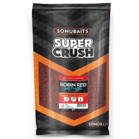 Zanęta Sonubaits Supercrush 2kg / Robin Red Method Mix