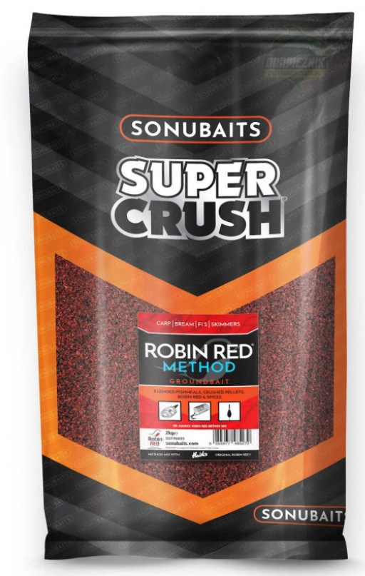 Zanęta Sonubaits Supercrush 2kg - Robin Red Method Mix Zanęta Sonubaits Supercrush 2kg - Robin Red Method Mix