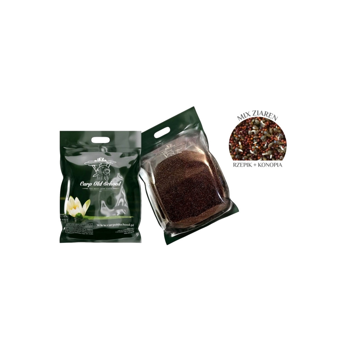 Ziarna Carp Old School 5kg - konopie,rzepik naturalny Ziarna Carp Old School 5kg - konopie,rzepik naturalny