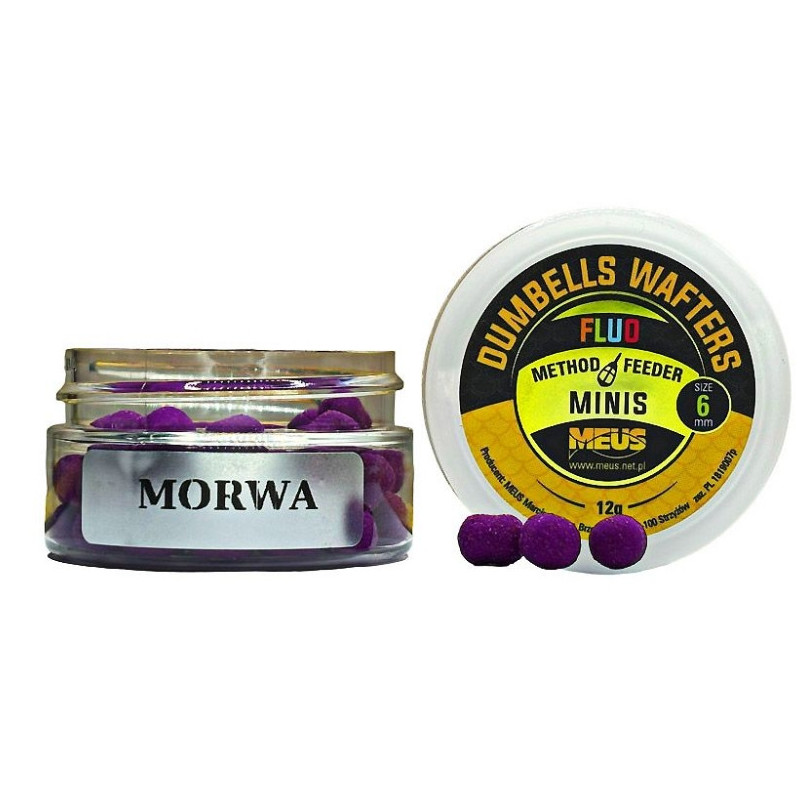 Kulki hakowe Meus hDumbells Fluo Wafters MINIS 12g, 6mm - morwa