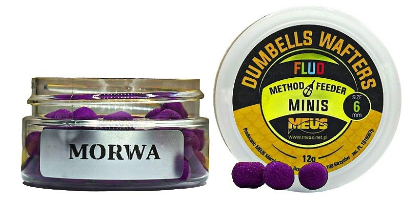 Kulki hakowe Meus hDumbells Fluo Wafters MINIS 12g, 6mm - morwa Kulki hakowe Meus hDumbells Fluo Wafters MINIS 12g, 6mm - morwa