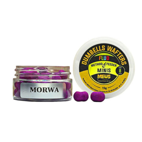 Kulki hakowe Meus Dumbells Fluo Wafters MINIS 15g - 8mm morwa