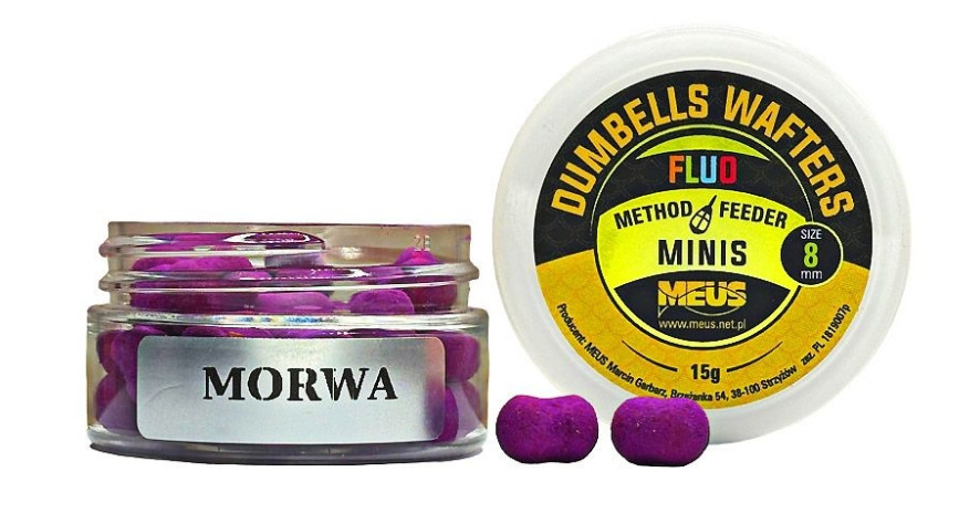 Kulki hakowe Meus Dumbells Fluo Wafters MINIS 15g - 8mm morwa Kulki hakowe Meus Dumbells Fluo Wafters MINIS 15g - 8mm morwa