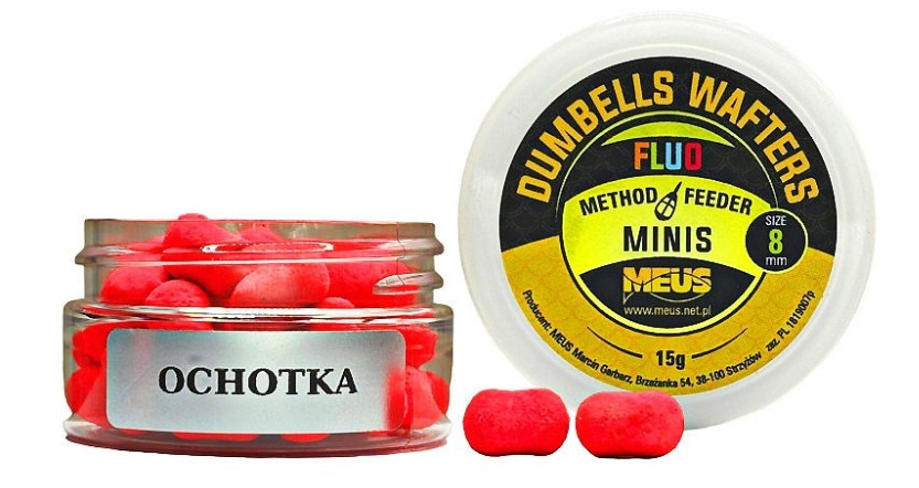 Kulki hakowe Meus Dumbells Fluo Wafters MINIS 15g - 8mm ochotka Kulki hakowe Meus Dumbells Fluo Wafters MINIS 15g - 8mm ochotka