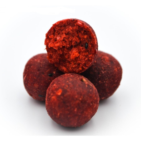 Kulki proteinowe Massive Baits Top Shelf Boilies 8% 1kg, 18mm - Strawberry Bergamotta