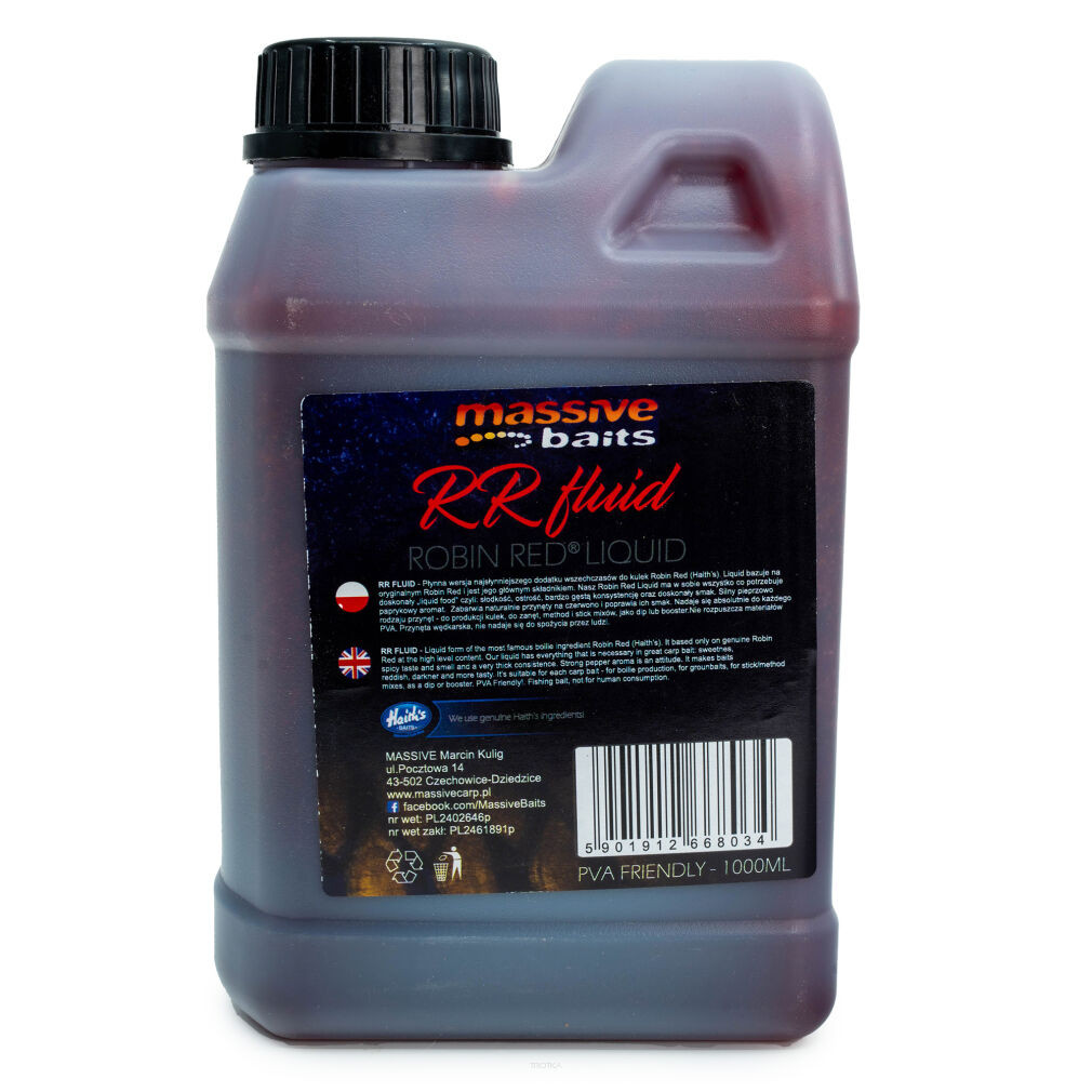 Dodatek Liquids Massive Baits 1000ml - Robin Red Dodatek Liquids Massive Baits 1000ml - Robin Red