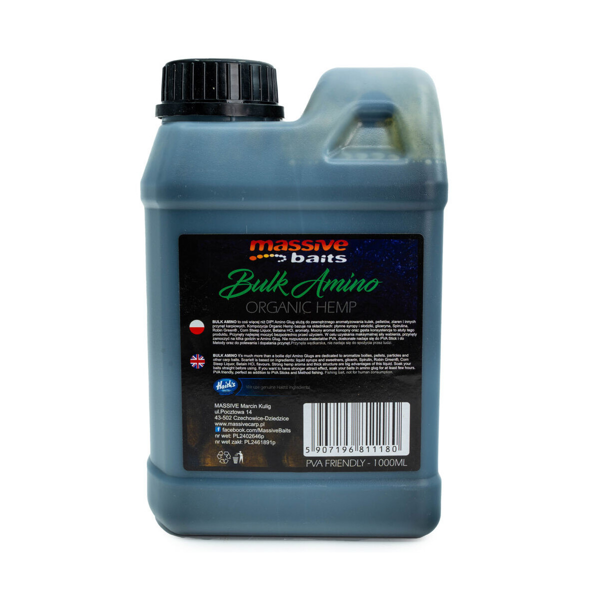 Dodatek Liquids Massive Baits 1000ml - Hemp Oil Premium Dodatek Liquids Massive Baits 1000ml - Hemp Oil Premium