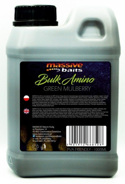 Dodatek Liquids Massive Baits 1000ml - Green Mulberry Dodatek Liquids Massive Baits 1000ml - Green Mulberry