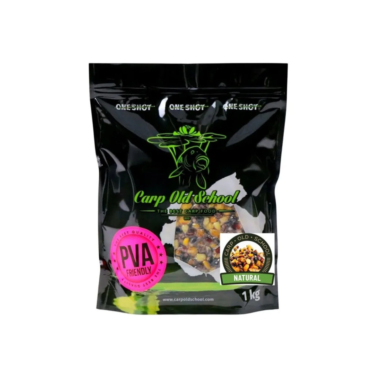Ziarno zanętowe Carp Old School Rainbow Mix 1kg - Natural