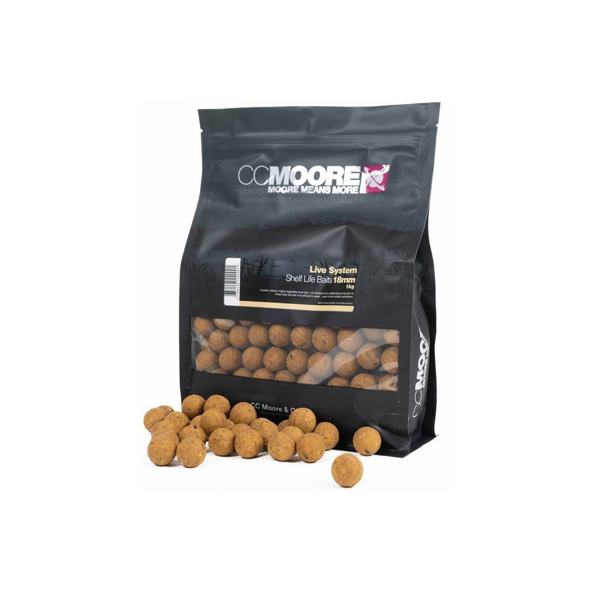Kulki CC Moore ShelfLife Boilies 1kg - 18mm Live System