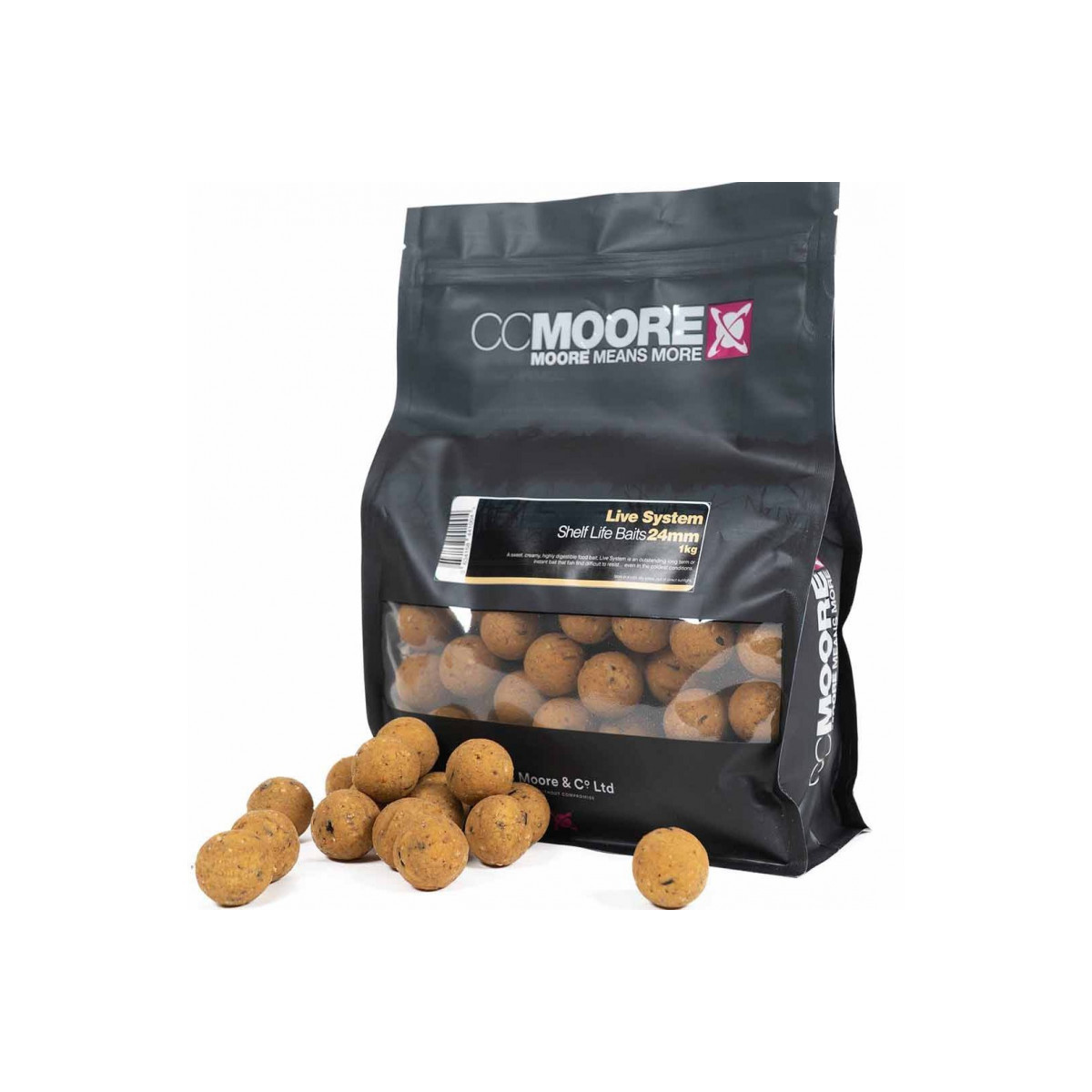 Kulki CC Moore Live System ShelfLife Boilies 1kg - 24mm Live System