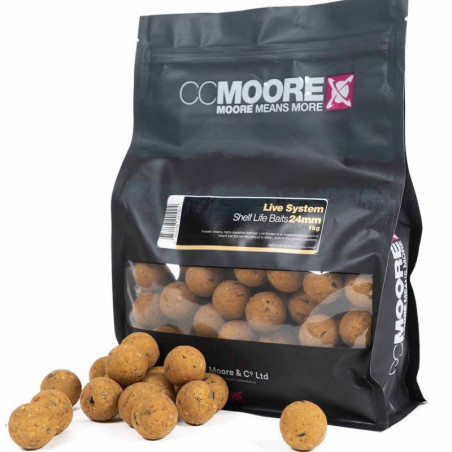Kulki CC Moore Live System ShelfLife Boilies 1kg / 24mm /  Live System