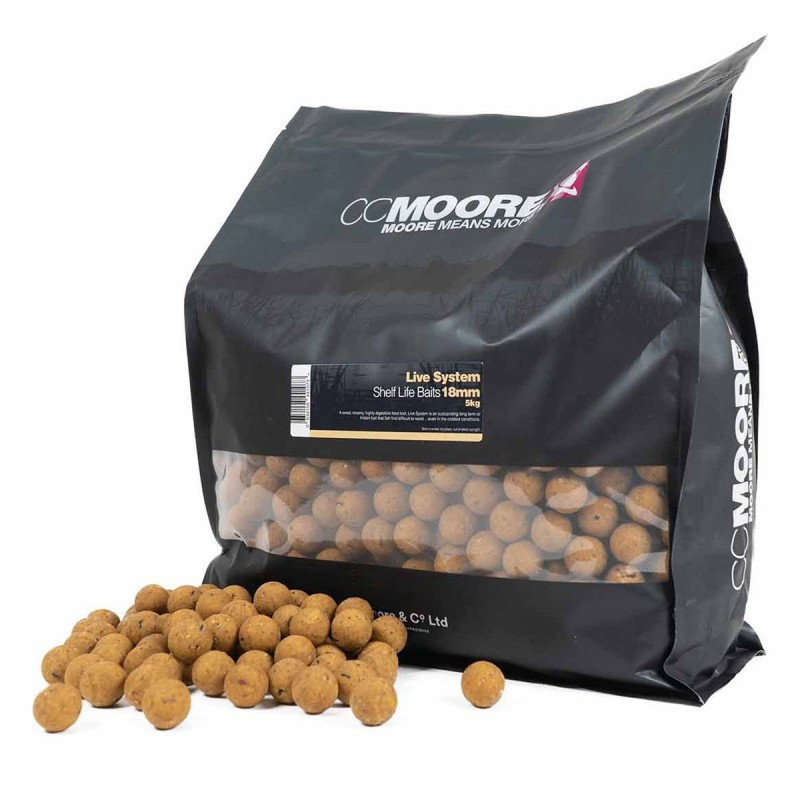 Kulki CC Moore Live System ShelfLife Boilies 5kg - 18mm Live System
