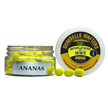 Kulki hakowe Meus Dumbells Fluo Wafters MINIS 12g - 6mm ananas