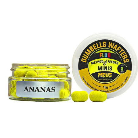 Kulki hakowe Meus Dumbells Fluo Wafters MINIS 15g - 8mm ananas