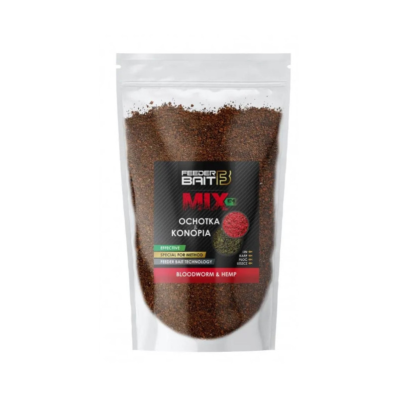 Zanęta Feeder Bait Mix 800g - F1 Ochotka Konopia