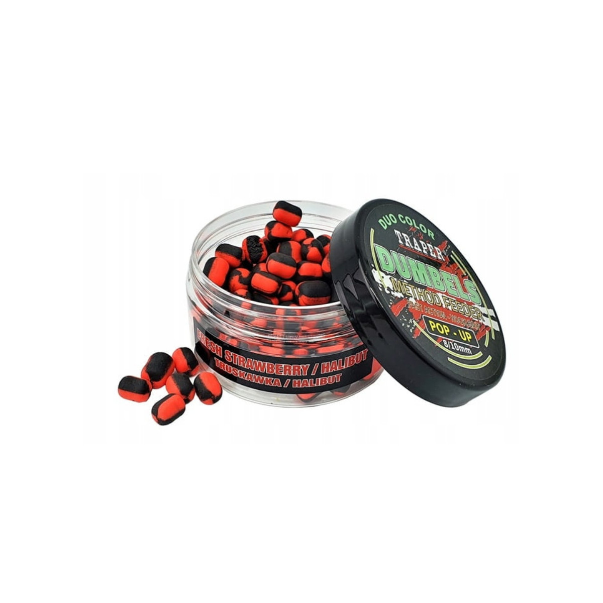 Przynęta Traper Dumbels Method Feeder 30g, 8/10mm - Truskawka/Halibut