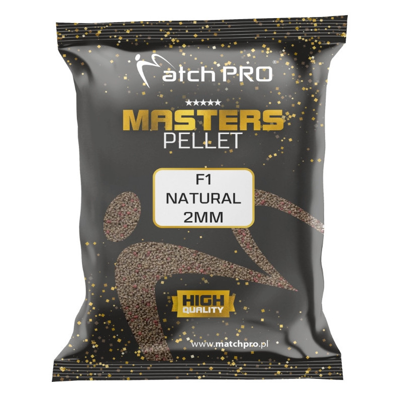 Pellet Match Pro Masters 700g, 2mm - F1 Natural 