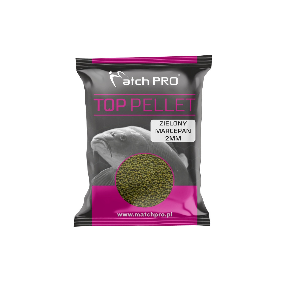 Pellet Match Pro TOP 700g, 2mm - ZIELONY MARCEPAN