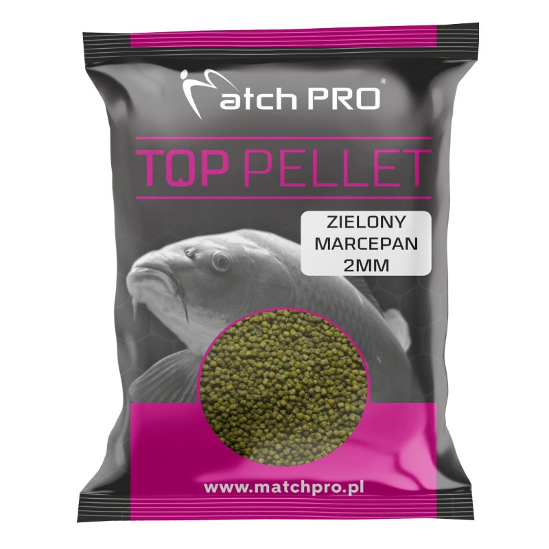 Pellet Match Pro TOP 700g, 2mm - ZIELONY MARCEPAN