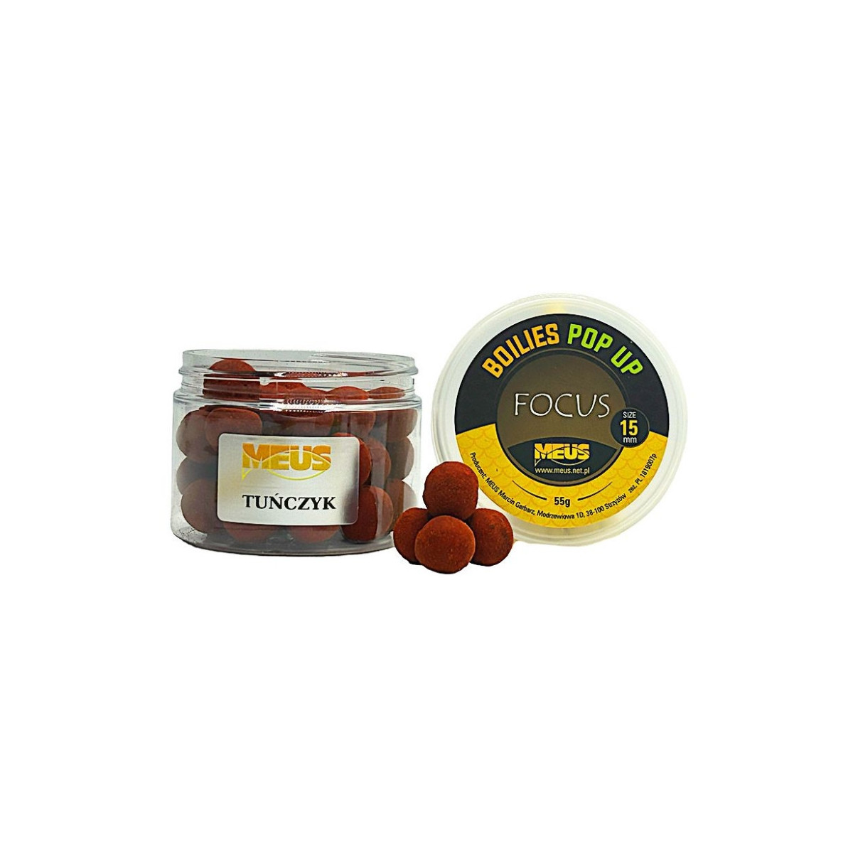 Kulki Meus Pop Up Focus 55g, 15mm - tuńczyk Kulki Meus Pop Up Focus 55g, 15mm - tuńczyk