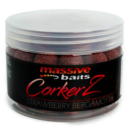 Przynęta hakowa Massive Baits CoorkerZ 300ml, 18mm - Strawberry Bergamota