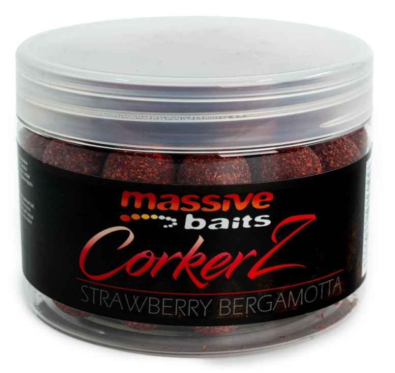 Przynęta hakowa Massive Baits CoorkerZ 300ml - 18mm Strawberry Bergamota