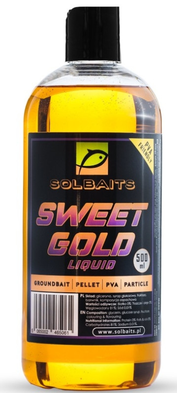 Liquid Solbaits 500ml - Sweet Gold Liquid Solbaits 500ml - Sweet Gold