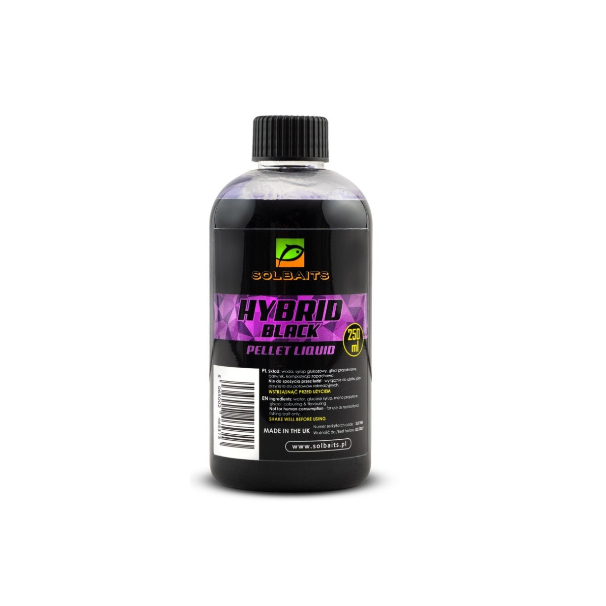 Liquid Solbaits 250ml -  Hybrid Black