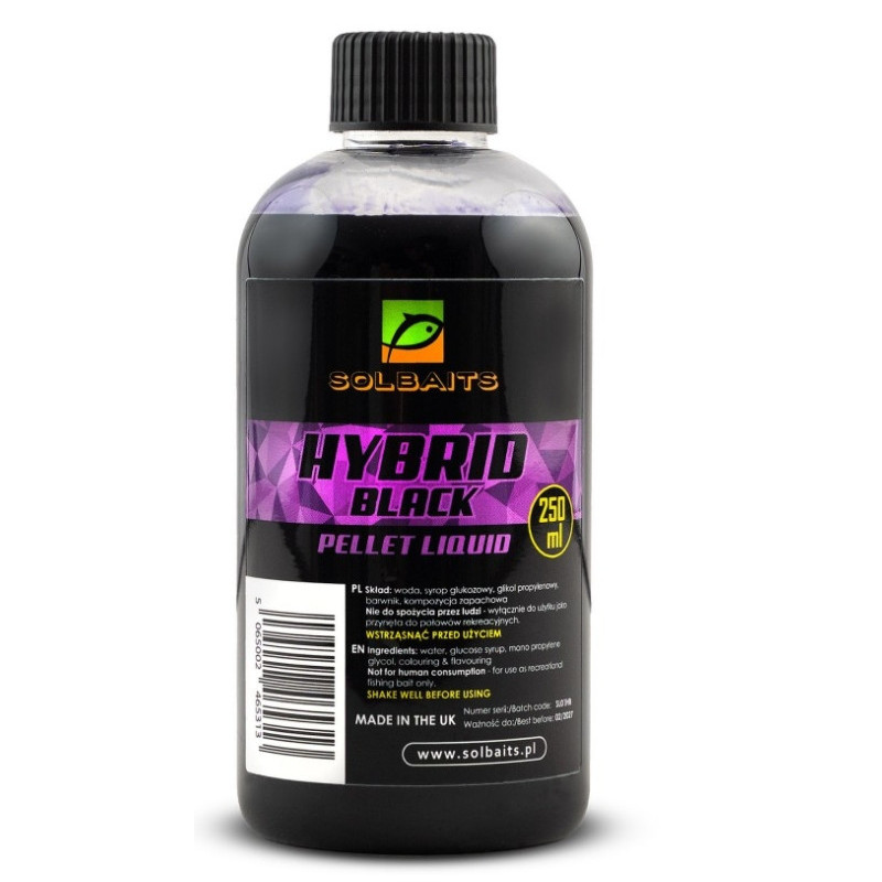 Liquid Solbaits 250ml -  Hybrid Black