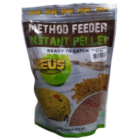 Pellet Meus Instant Pellet Method Feeder 700g, 2mm - Truskawka, Ryba