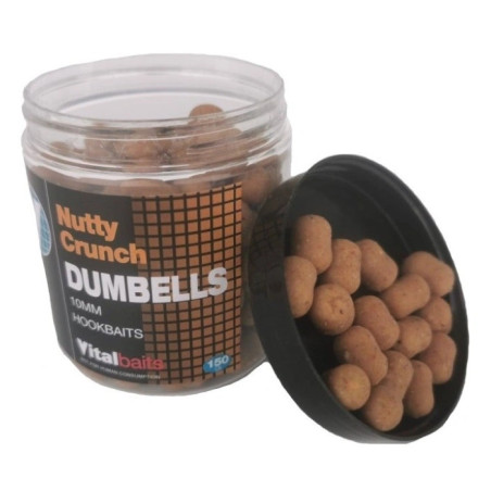 Przynęta Vital Baits hakowa Dumbels 150g, 10mm - Nutty Crunch