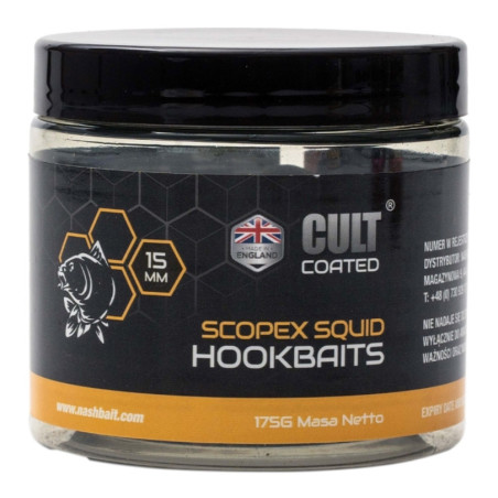 Kulki Nash Cult Coated Hookbaits 15mm - Scopex Squid