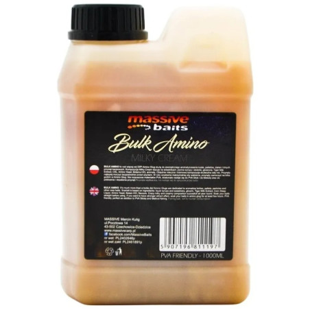 Liquid Massive Baits Bulk Amino 1L - Milky Cream