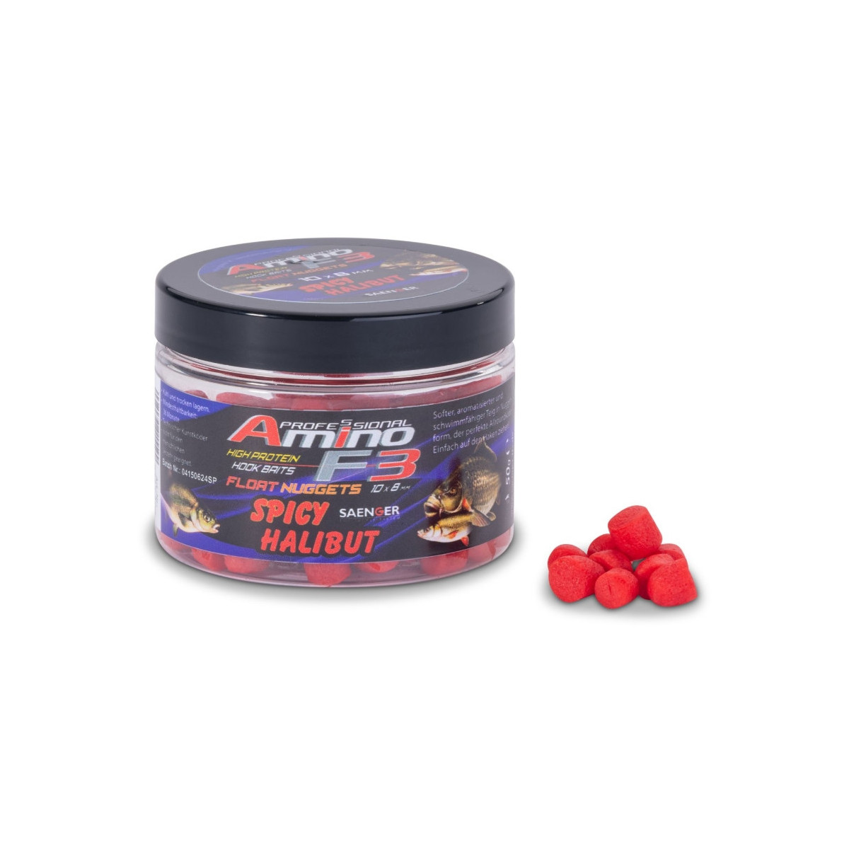 Przynęta Saenger Amino F3 Midi Float Nuggets 50g - spicy halibut 