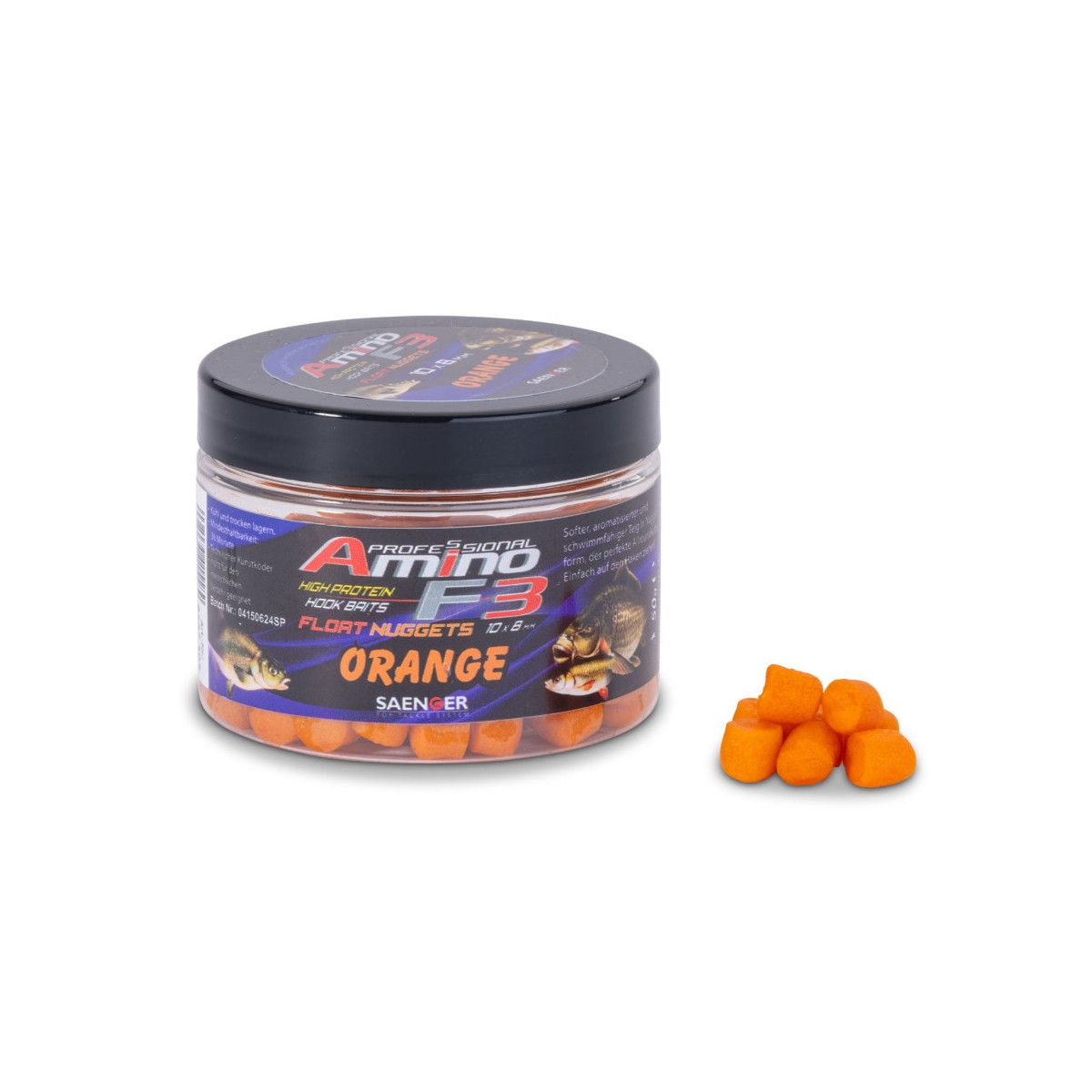 Przynęta Saenger Amino F3 Midi Float Nuggets 50g - orange 