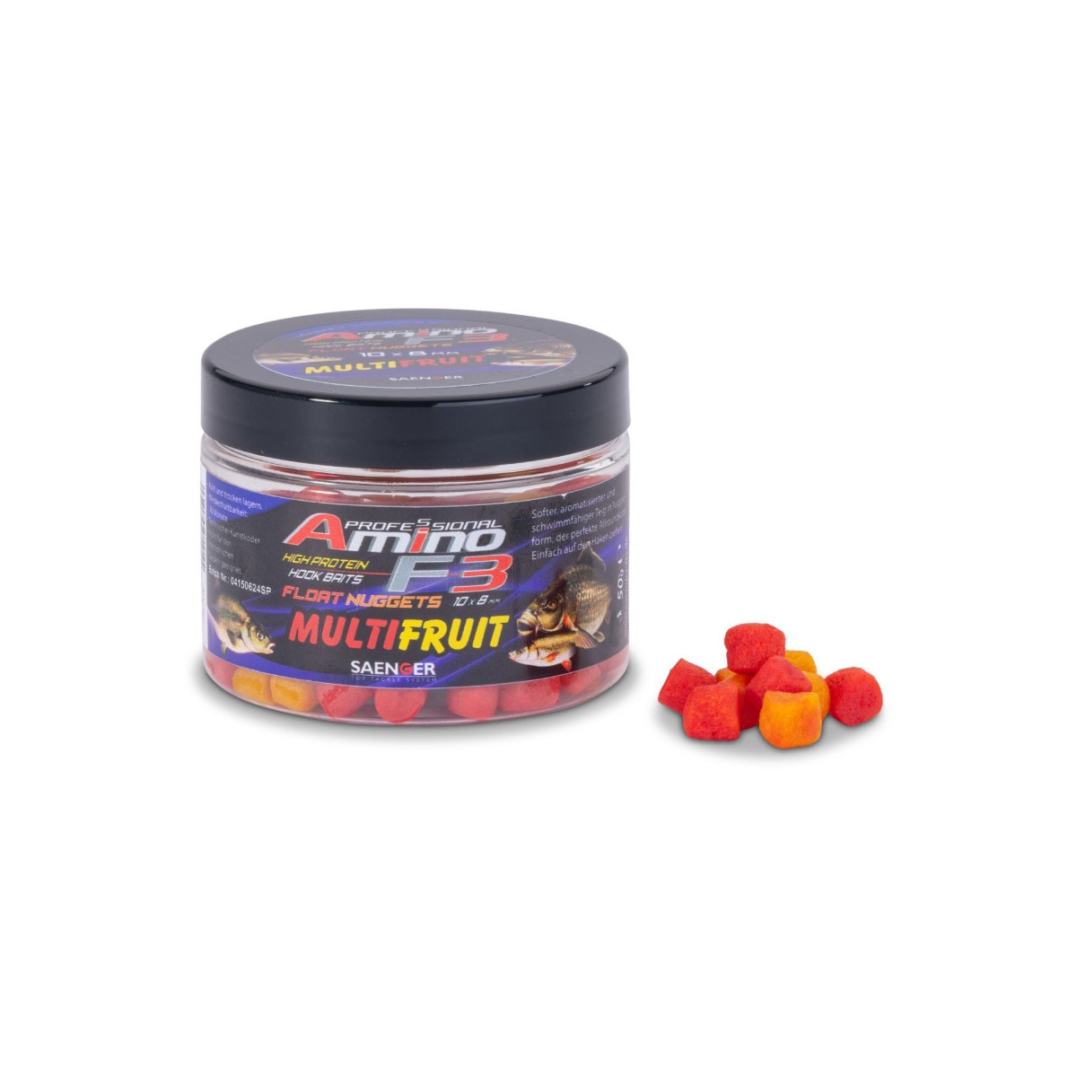Przynęta Saenger Amino F3 Midi Float Nuggets 50g - multifruit