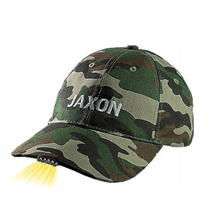 Czapka Jaxon z latarką w daszku UJ-CZX01F - ciemny moro