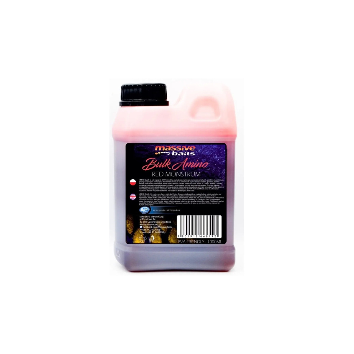 Liquid Massive Baits 1000ml - Bulk Amino Red Monstrum Liquid Massive Baits 1000ml - Bulk Amino Red Monstrum