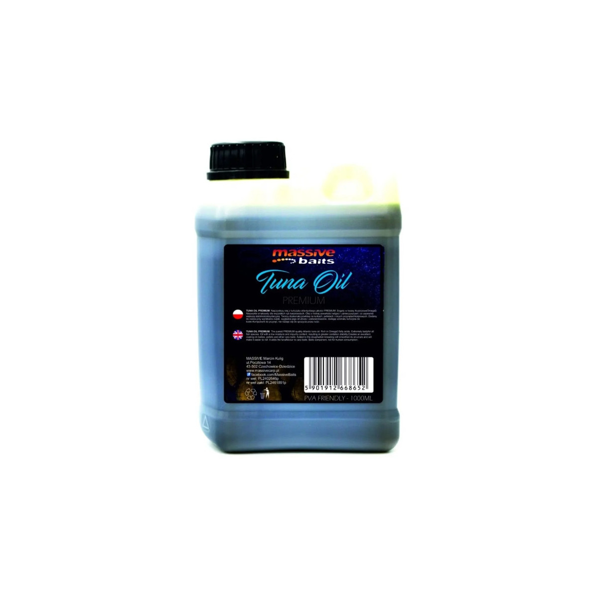 Liquid Massive Baits 1000ml - Tuna Oil Premium Liquid Massive Baits 1000ml - Tuna Oil Premium