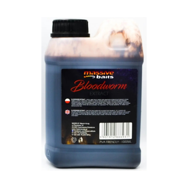 Liquid Massive Baits 1000ml - Bloodworm Extract