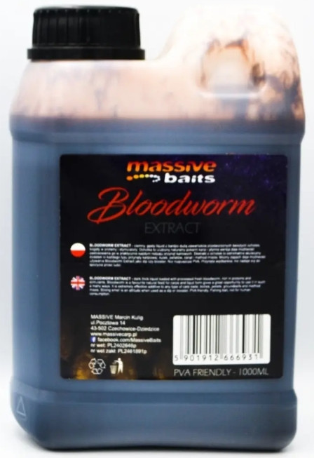 Liquid Massive Baits 1000ml - Bloodworm Extract Liquid Massive Baits 1000ml - Bloodworm Extract